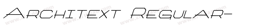 Architext Regular字体转换